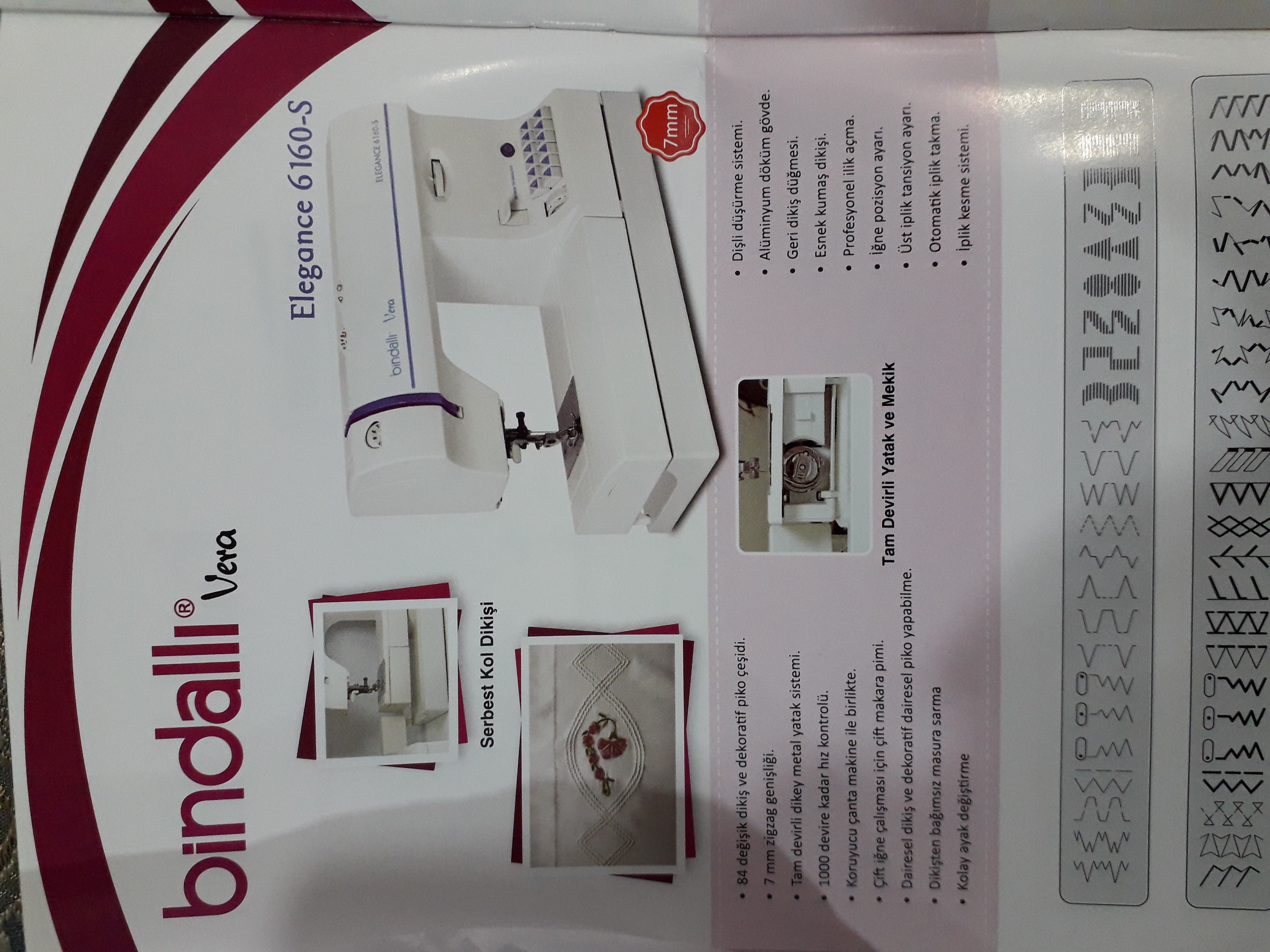 BİNDALLI EV TİPİ DİKİŞ VE NAKIŞ MAKİNE