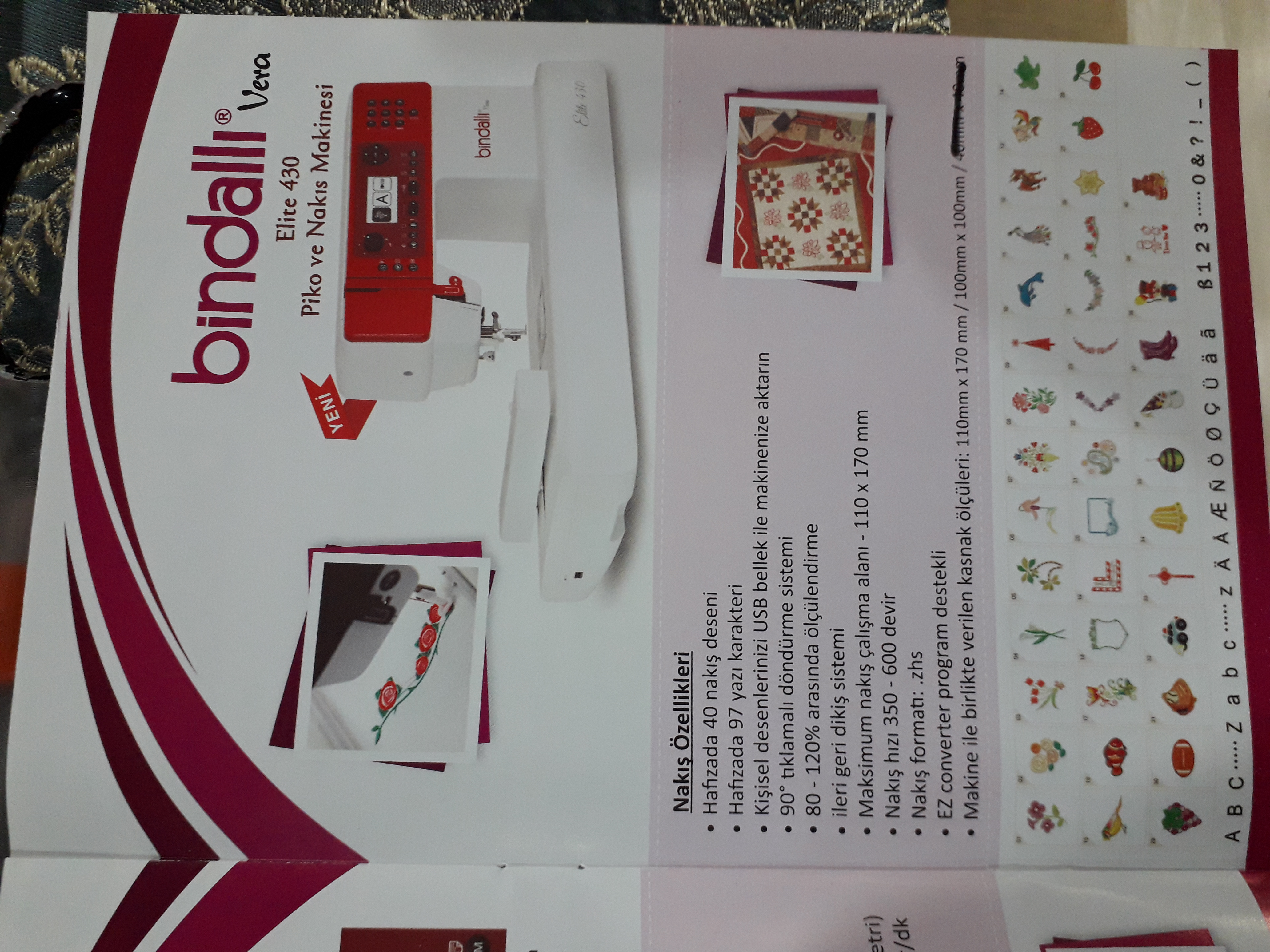 BİNDALLI EV TİPİ DİKİŞ VE NAKIŞ MAKİNE