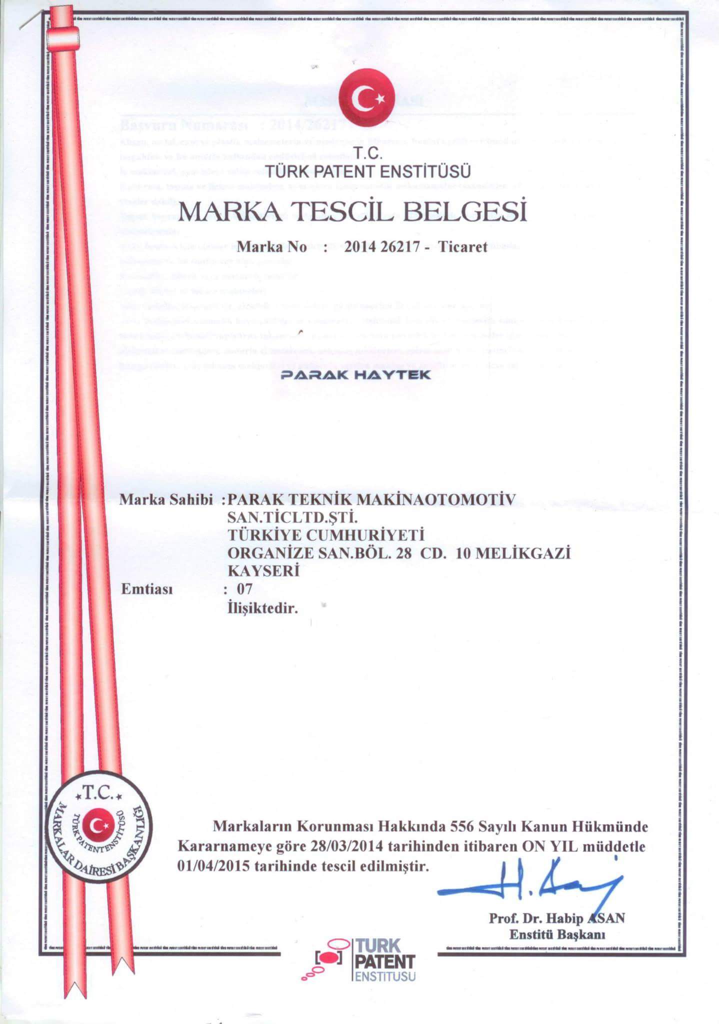PARAK HAYTEK