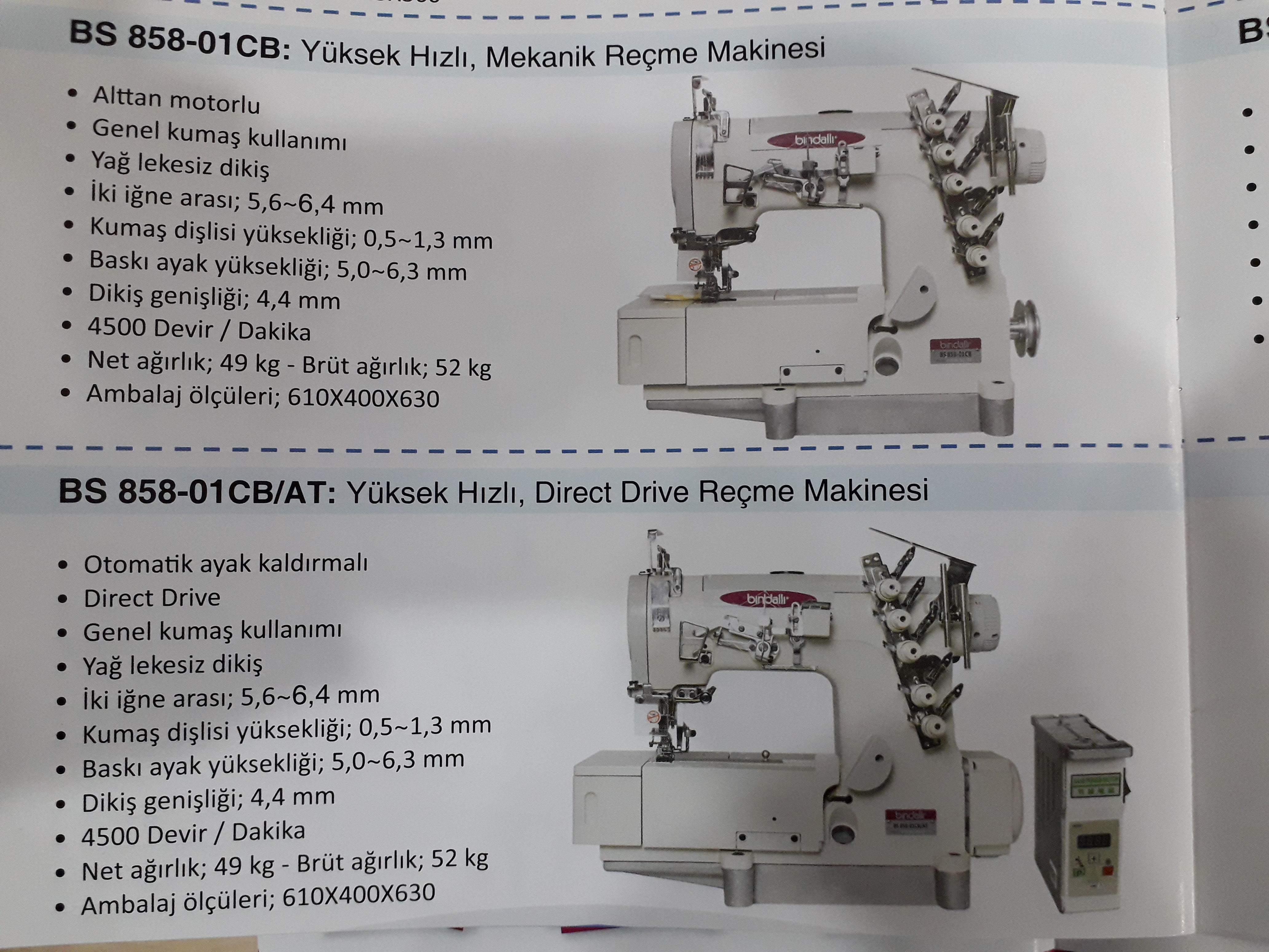 BİNDALLI SANAYİ REÇME MAKİNASI 