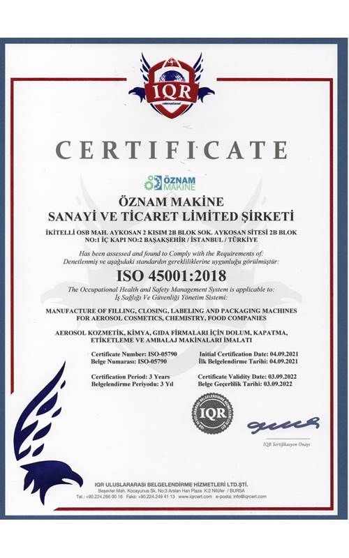 ISO 45001:2018