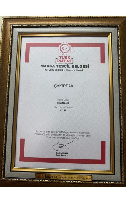 Marka Tescil Belgesi