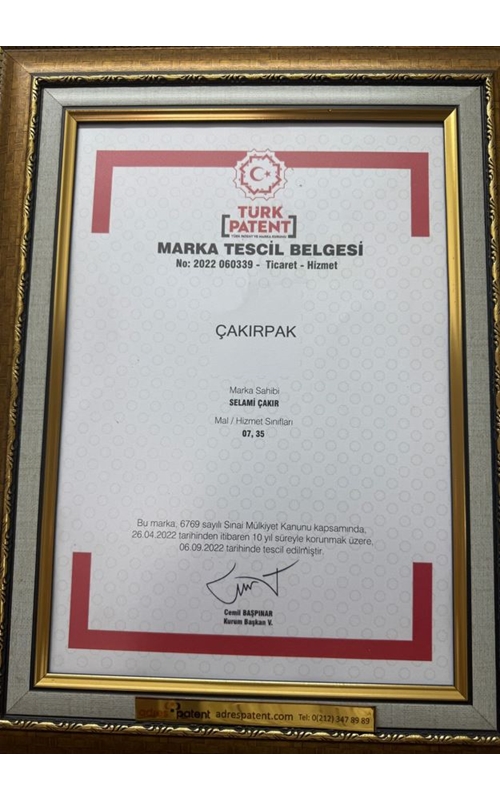 Marka Tescil Belgesi