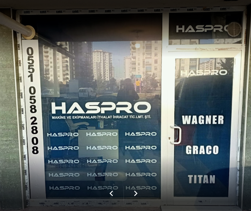 Haspro Makine ve Ekipmanları İthalat İhracat Tic. Ltd. Şti.