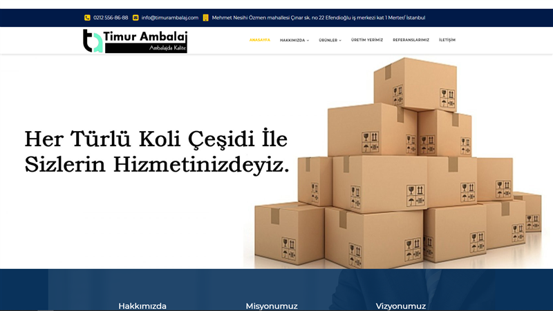 Timur Ambalaj Banner