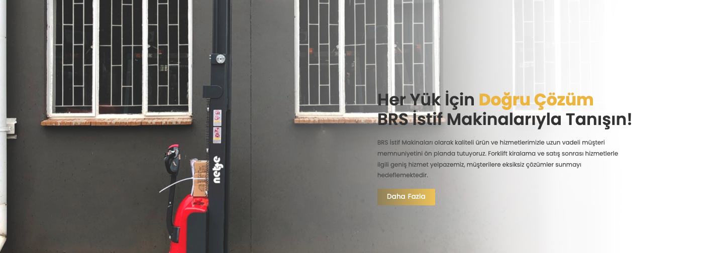 BRS İstif Makinaları Slider
