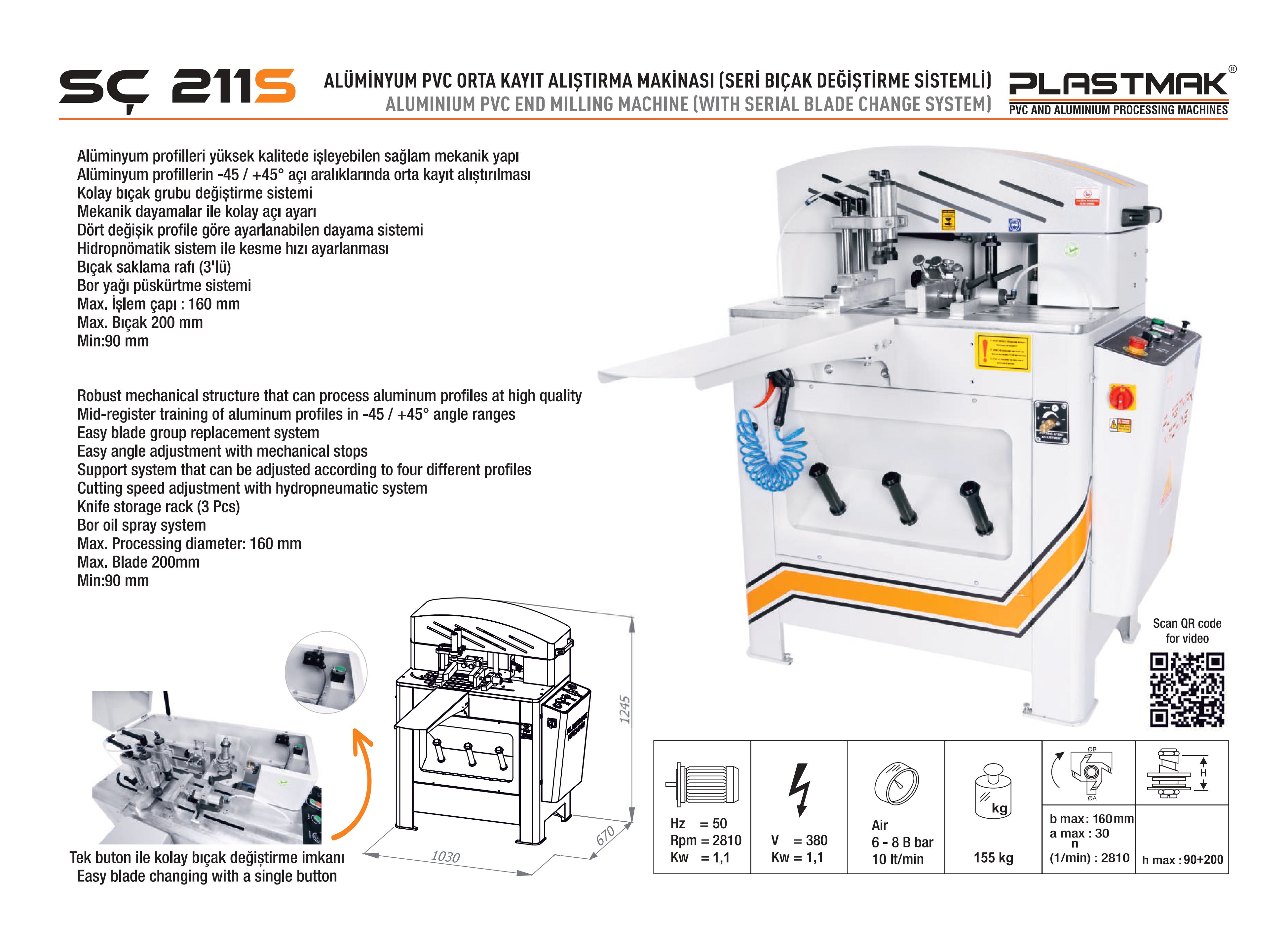 Plastmak Alüminyum & PVC İşleme Makinaları Slider