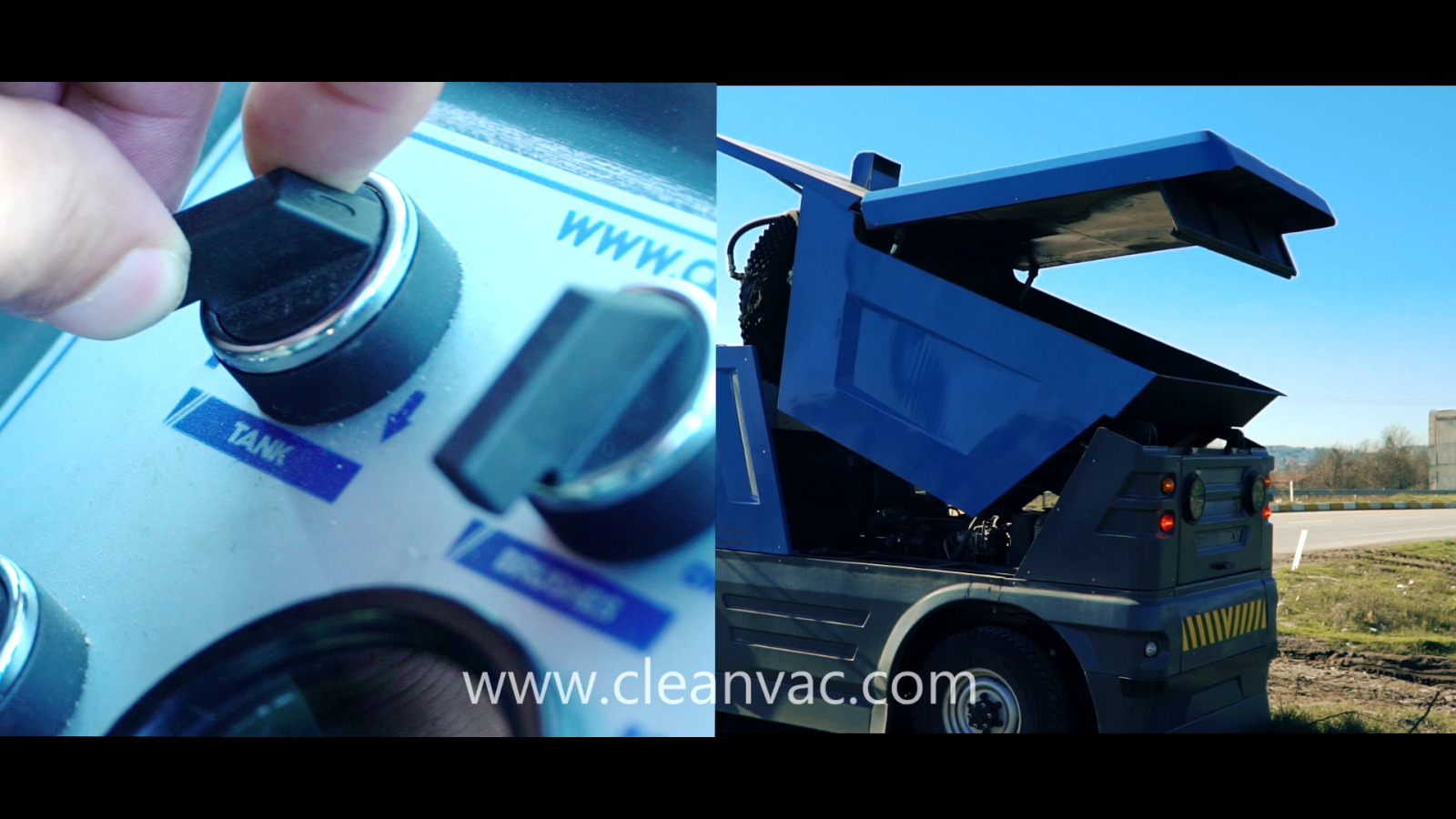 cleanvac sokak süpürme arabası